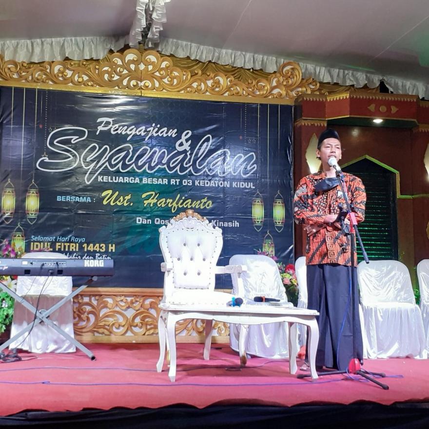 Qosidah Putri Kinasih Pro Tampil Di Acara Syawalan Warga Kedaton RT.03