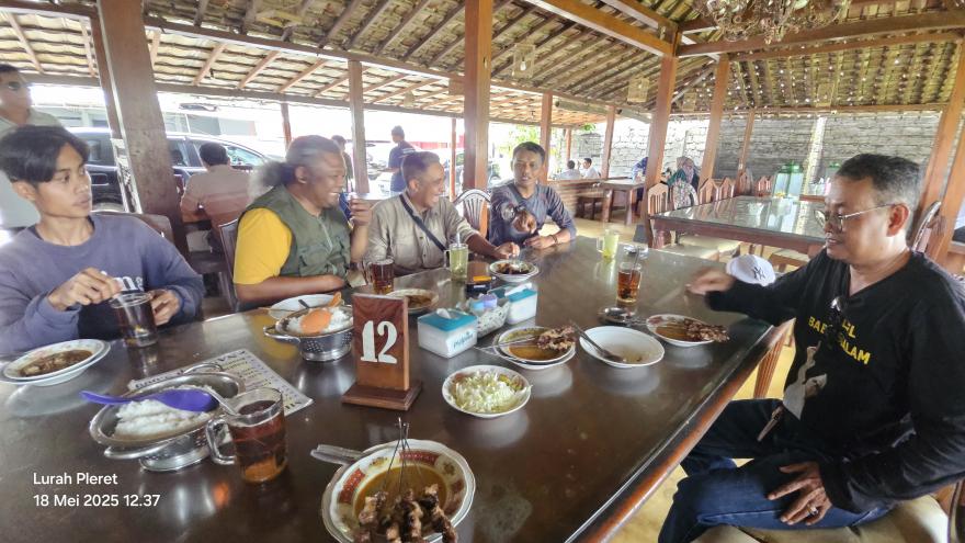 Pertemuan untuk pembahasan dan survei lokasi pembangunan taman Bantul Bumi Kesatria di Pleret